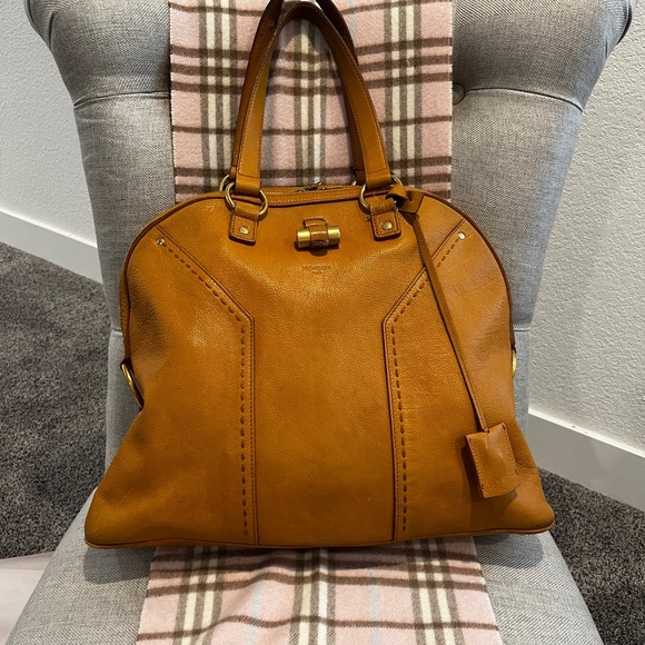 YSL Muse Large Tote in Camel Leather – Authentic Vintage “It” Bag - Picture 3 of 11